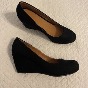 Black Wedge Pump Size 8.5 Wide